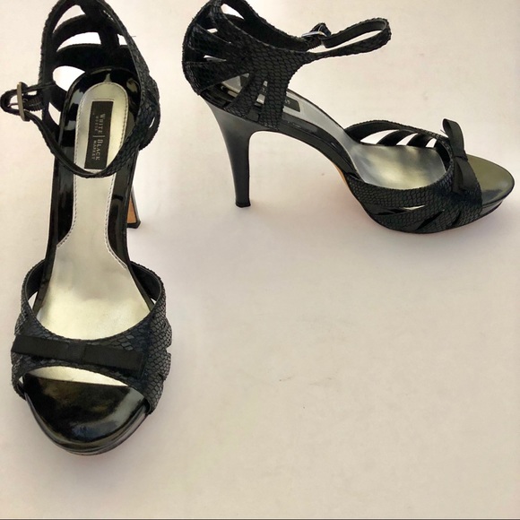 White House Black Market Shoes - White House Black Market Snake Heel Shoes 9.5